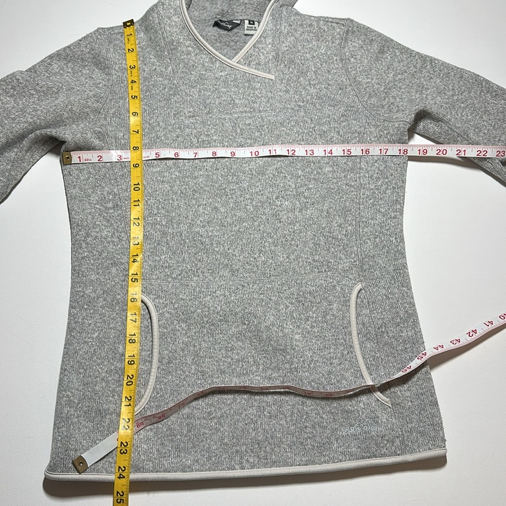 Eddie Bauer Fleece Pullover Sweater with Hood - Womens Medium - Picture 12 of 12